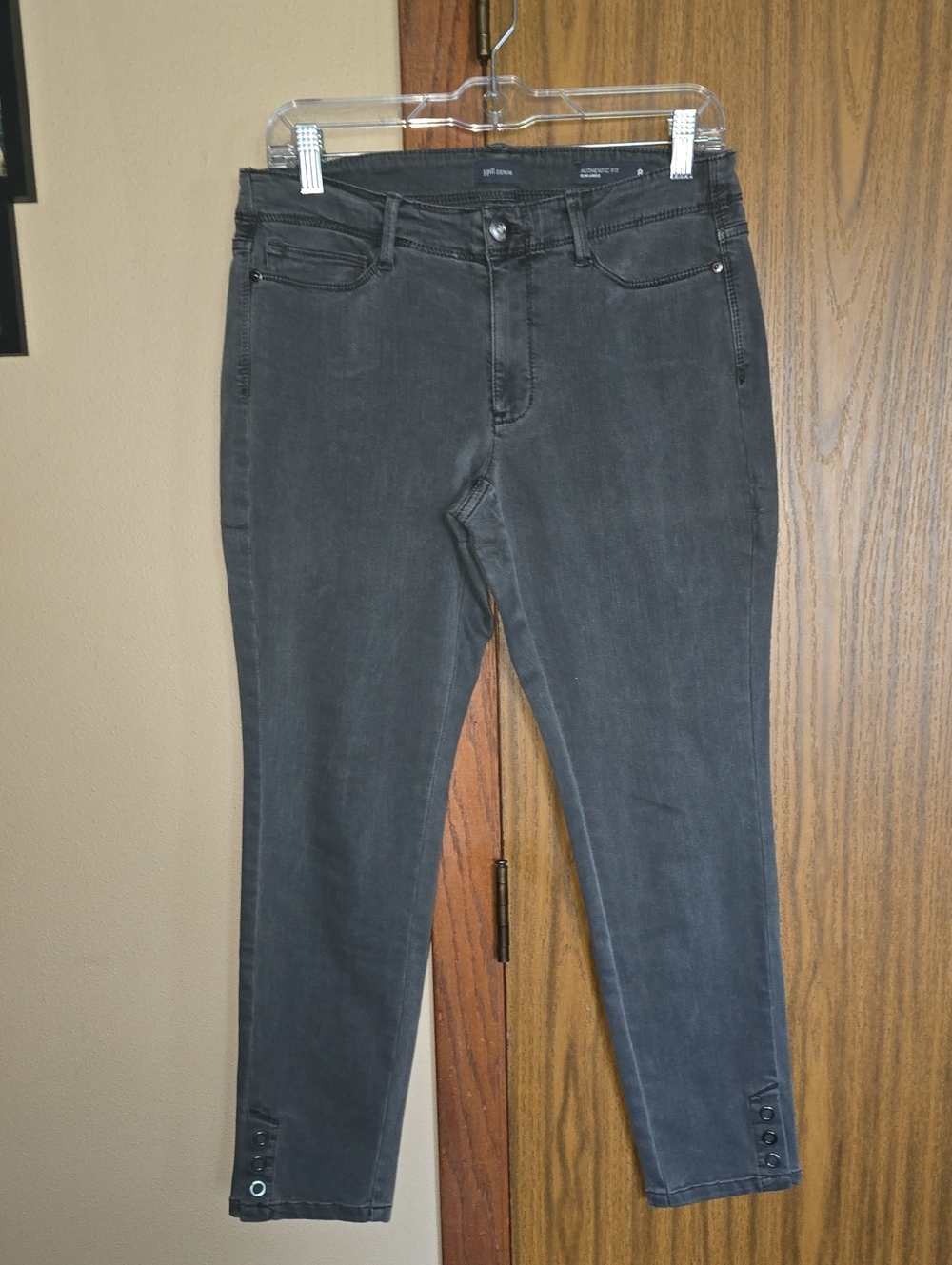 J. Jill Charcoal Gray Ankle Crop Jeans